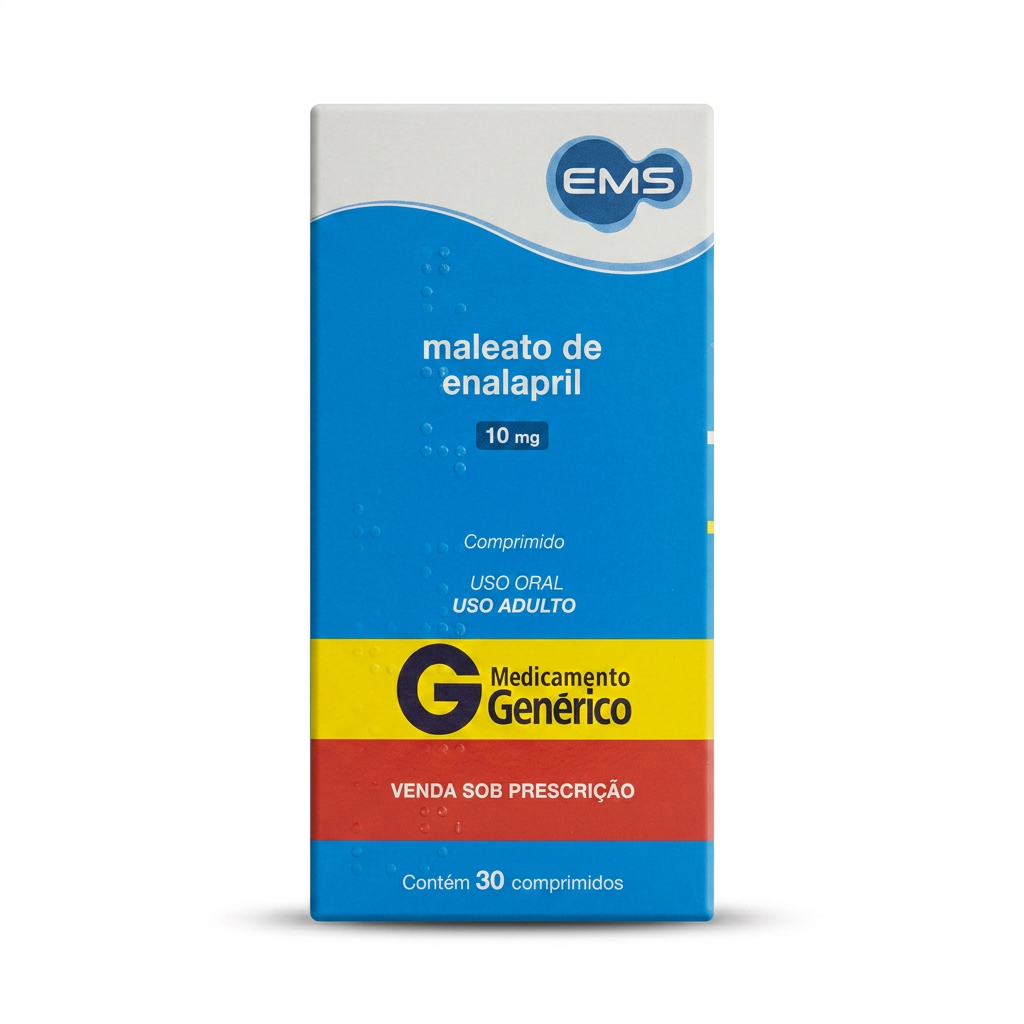 Caixa de Maleato de Enalapril 10mg — EMS